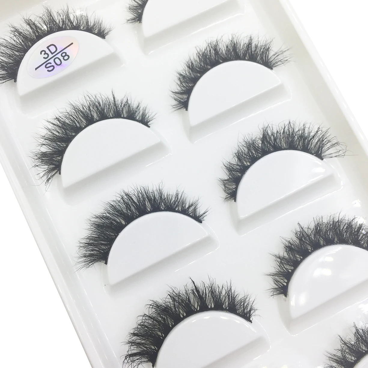 5 paires de Faux Cils 3d naturels en vison, courts et doux, en désordre, réutilisables, maquillage de scène, Maquiagem Cilios