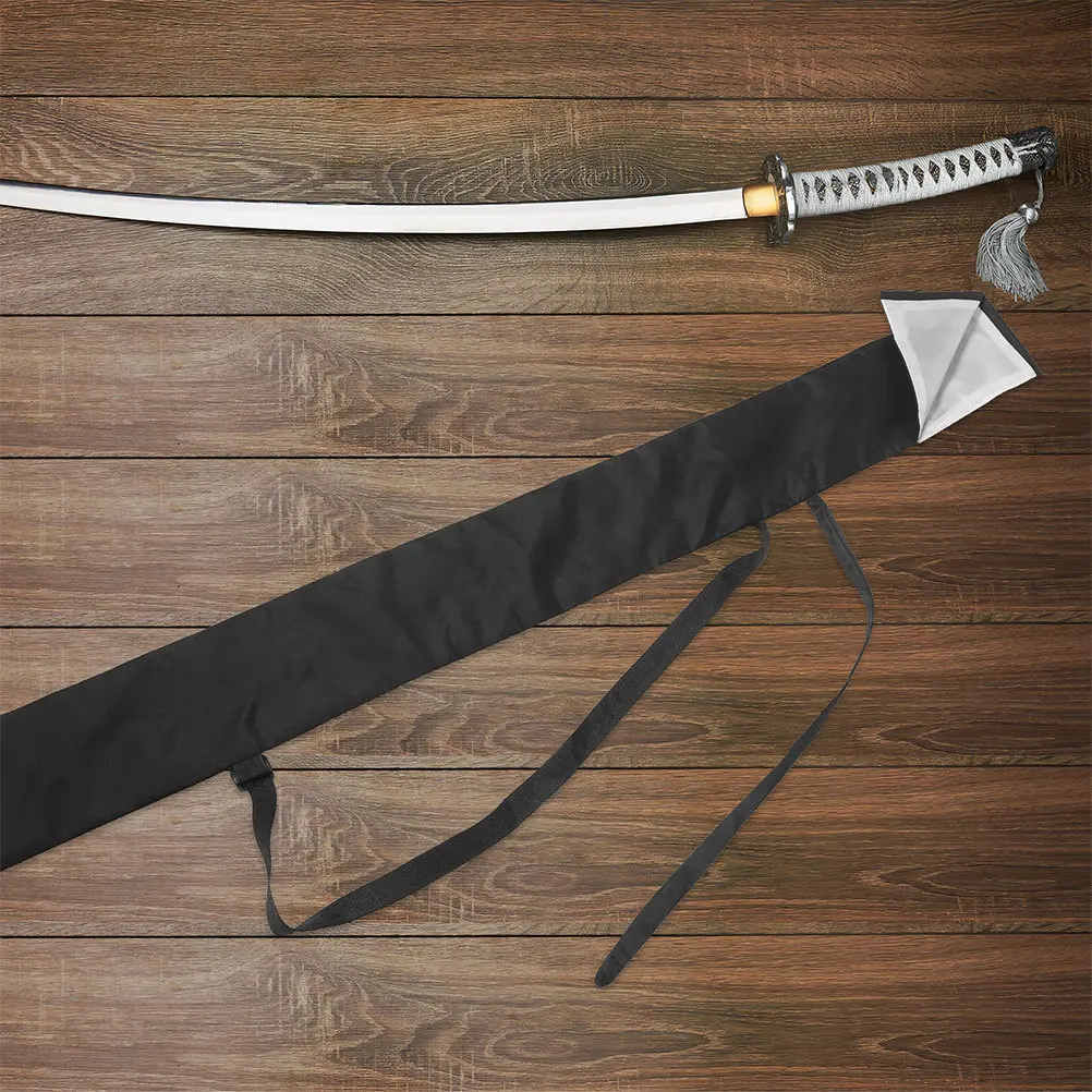 

Sword Bag Thickened Canvas Japanese Style Multi-Functional Knife Carrier Backpack Adjustable Shoulder Strap Martial Arts