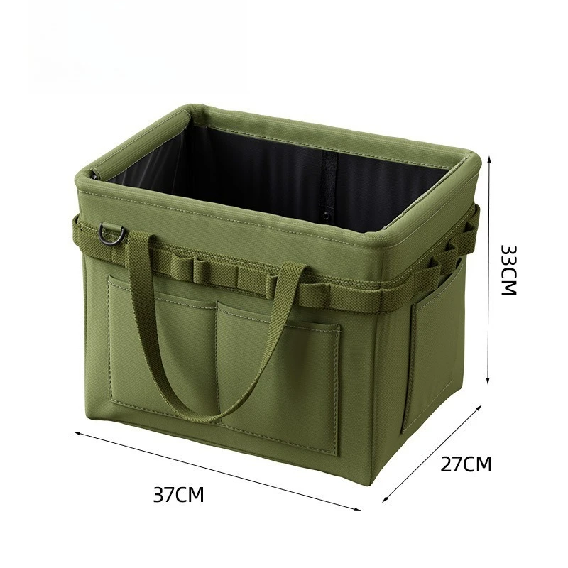 Tool Storage Bag Multi Functional Foldable Handbag Thickened Oxford Cloth Tool Organizer Side Pocket Portable Carry Household