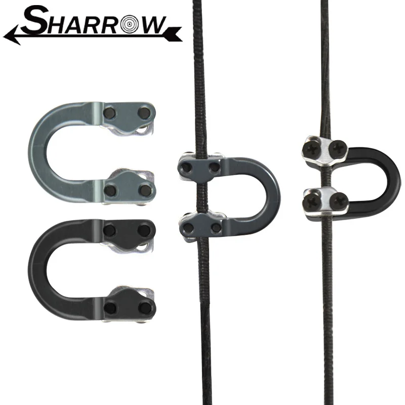 Archery D Loop U Shape Aluminium Alloy D String Ring Safety Rope Release Aid for Compound Bow shooting hunting Accessories