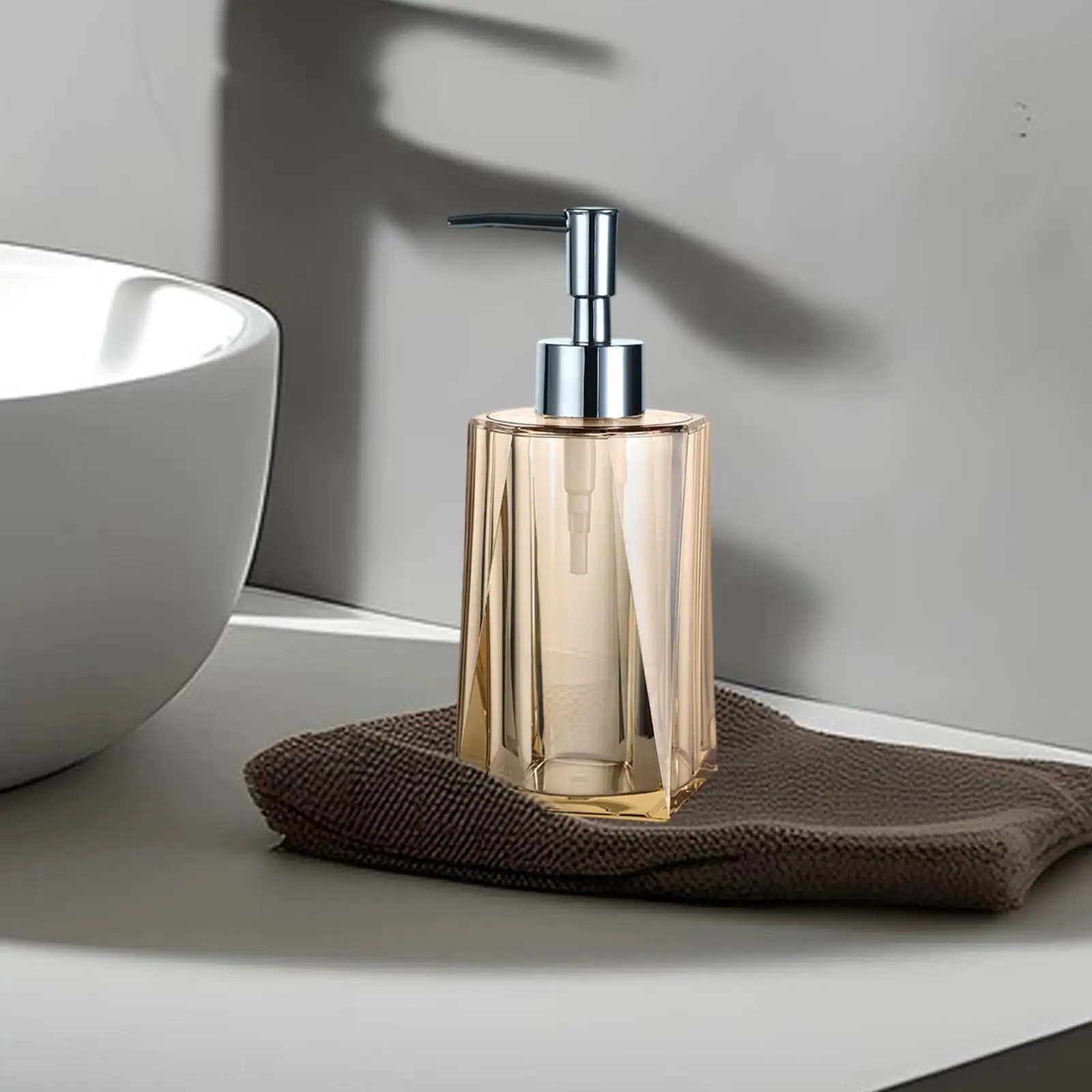 Lotion Pump Dispenser Storage Jar Fashion Hand Soap Dispenser Makeup Container for Countertop Bathroom Kitchen Bedroom Outdoor