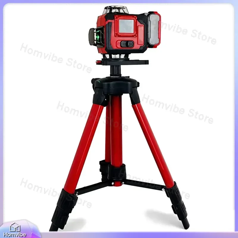 4-Source 16-Line 360° Green Laser Level with Tripod Auto-Leveling Horizontal Vertical Cross Line for Home Improvement