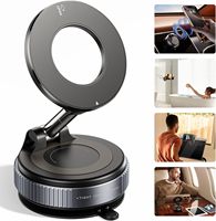 Car Mount Electric Vacuum Magnetic Holder 360° Adjustable Foldable Strong Suction Stand For GPS in Car For All Smartphones