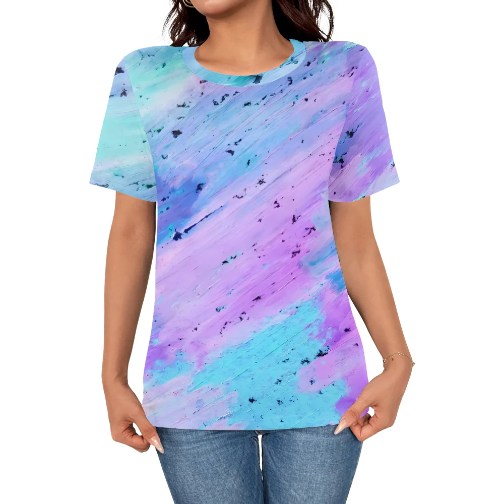 

Лето 2029, женская модная футболка с 3D принтом и 3D принтом, женский персонализированный элегантный топ с короткими рукавами