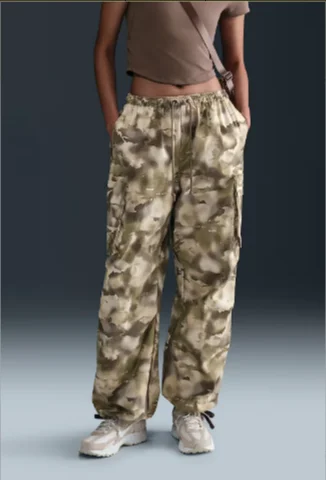 

Женские рабочие брюки в американском ретро-стиле с камуфляжным принтом, на шнурке, повседневные, свободные, длинные, в стиле кэжуал, для активного отдыха