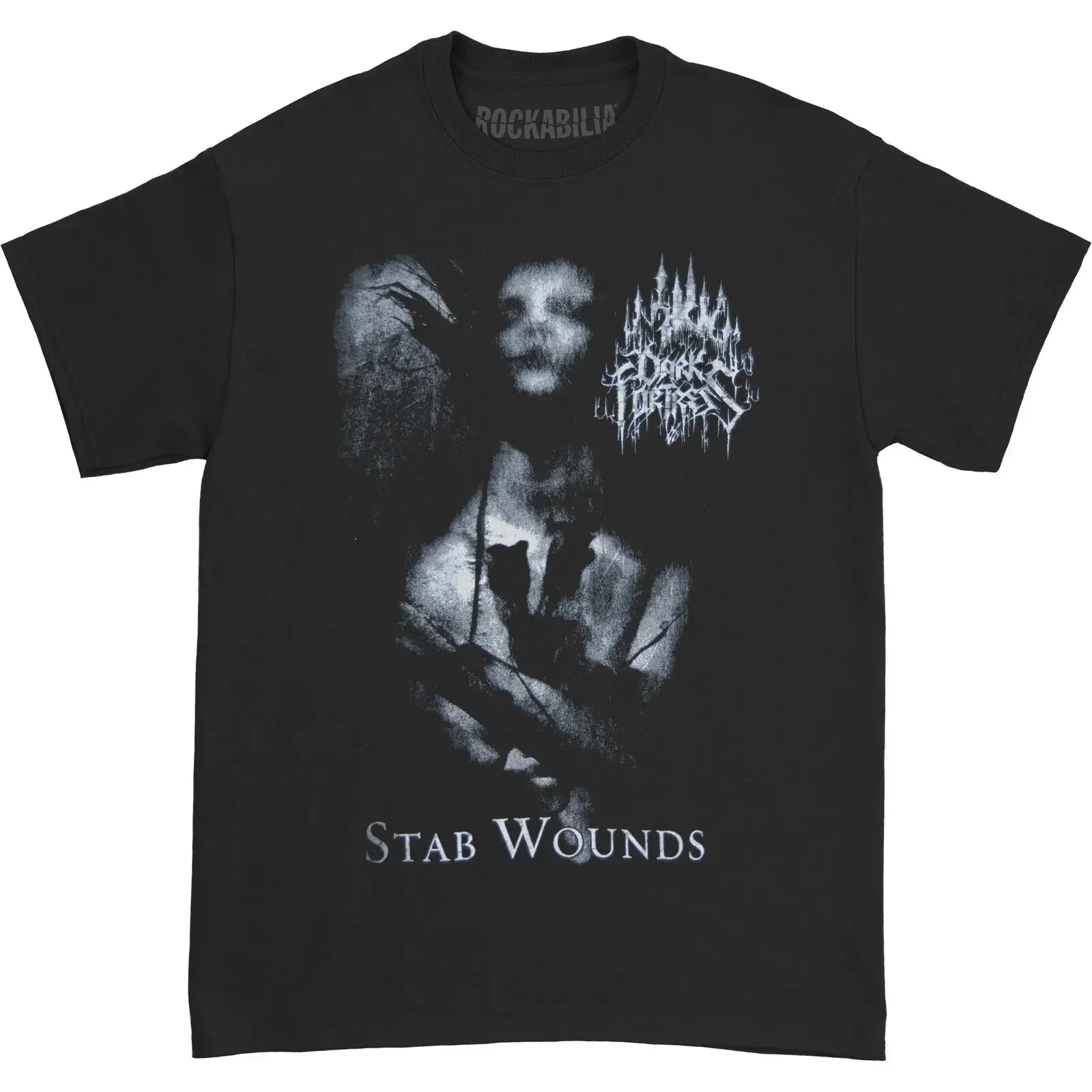 

Men'S Dark Fortress Stab Wounds T Shirt Small Black