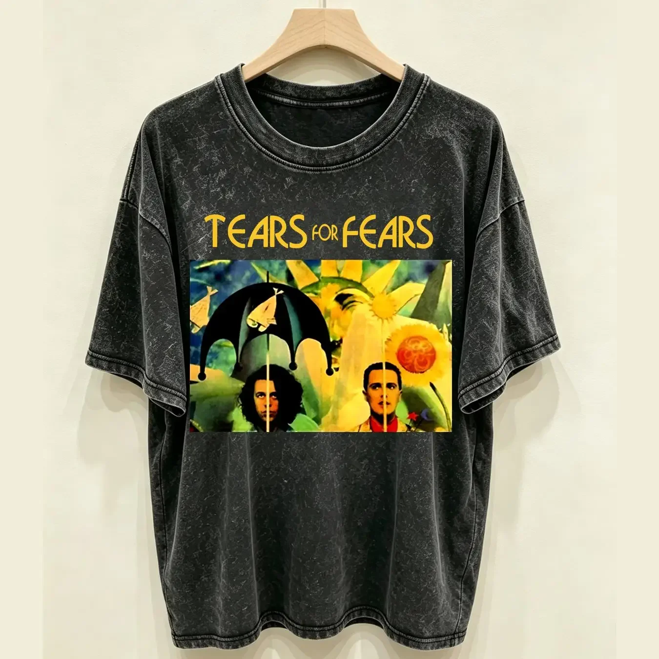 washed T Shirt Tears For Fears new wave Men  All Size S 5XL LLL371 vintage Washed Soft Top For Everyday Wear Versatile