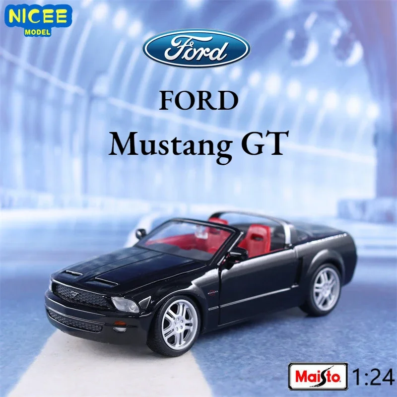 Maisto 1:24 Ford Mustang GT Convertible car High simulation alloy Diecast Metal car model collection boy toy gifts B808