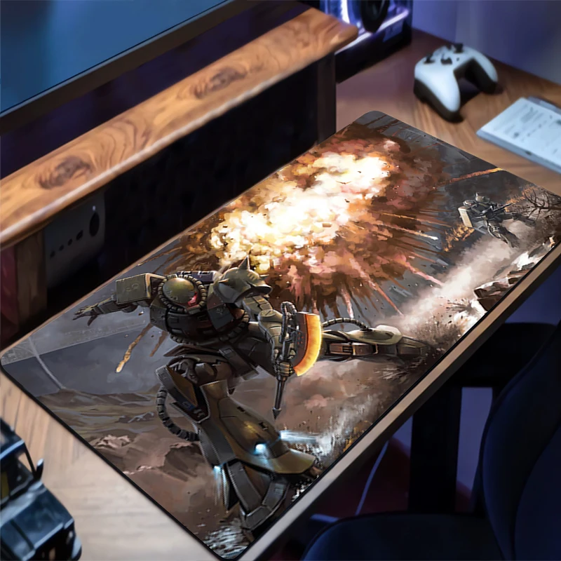 

Mechanical Warrior Gundam Zaku II Mouse Pad Laptop Desk Mat HD Mousepad Rubber Gaming Mats Mouse Mat PC Accessories Keyboard Pad