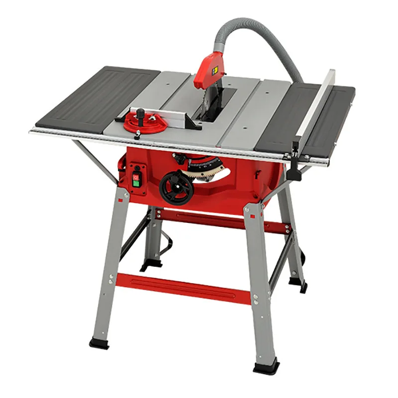 Woodworking precision push dust-free table saw open board mini electric wood cutting saw machine table