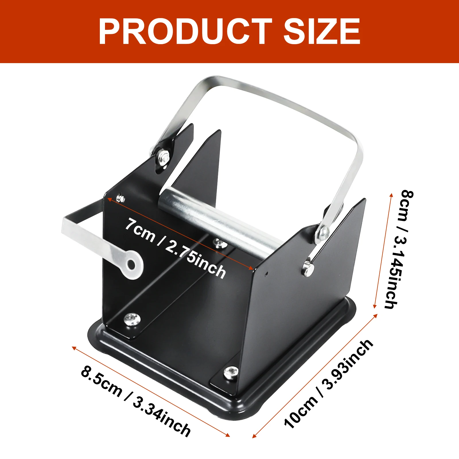 Toolour Solder Wire Stand Welding Wire Adjustable Roll Holder Solder Dispenser Reel Soldering Iron Holder Welding Tool