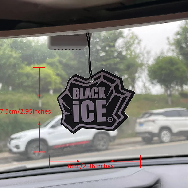 Ice Cube Scent with a Cool Feeling, Arctic Ice Scent (Refreshing/Summer Style) Car Fragrance Tablets, Wardrobe Air Freshener, Perfume, Rearview Mirror Decoration, Car Interior Pendant, Natural Scent to Purify the Air, Anime Cartoon Toilet Fragrance Sachet, Living Room Office Room Bedside Hanging Ornament view 5