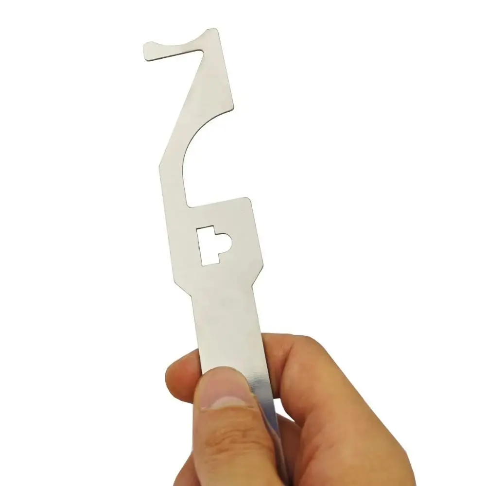 

Stainless Steel Multifunctional Lever Tools Sturdy Durable Pry Bar Rust-proof Lock Installation Firefighting Prying Tools