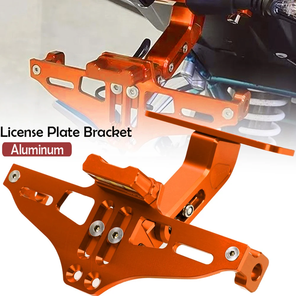 Motorcycle Rear License Plate Bracket Holder Turn Signal Light For 690 SMC SMCR SMC-R EnduRoR SM 690SM 690SMC 690SMC-R 690 DUKER