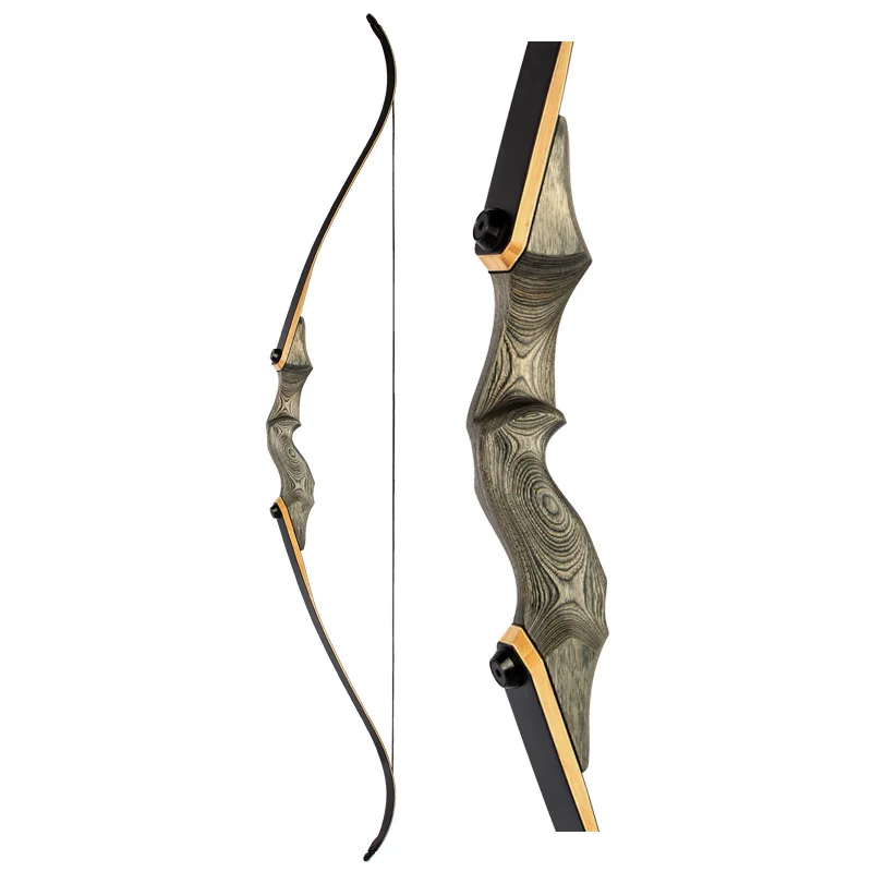 60inch Recurve Bow 30-50lbs Wooden Riser American Hunting Bow Archery for Right/Left Hand