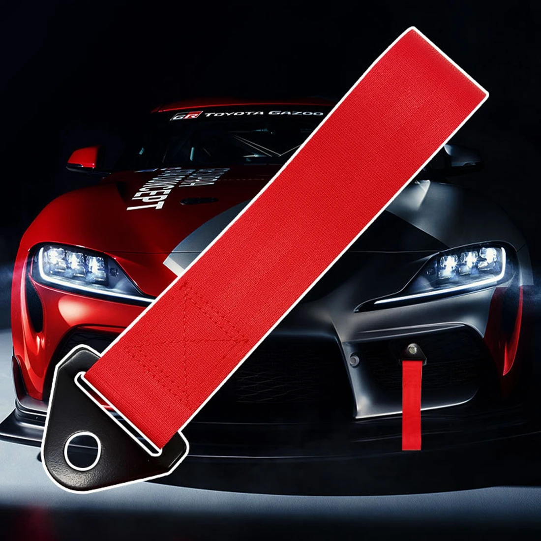 High Strength Nylon Tow Strap Car Racing Tow Ropes With Towing Trailer Ropes Auto Trailer Ropes Bumper Trailer Tow