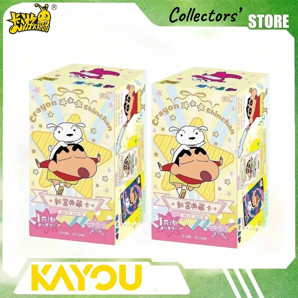 Genuine KAYOU Official Crayon Shin-Chan Collection Card Vitality Pack Vol.3 Original Whole Box Anime Character Periphery Gifts