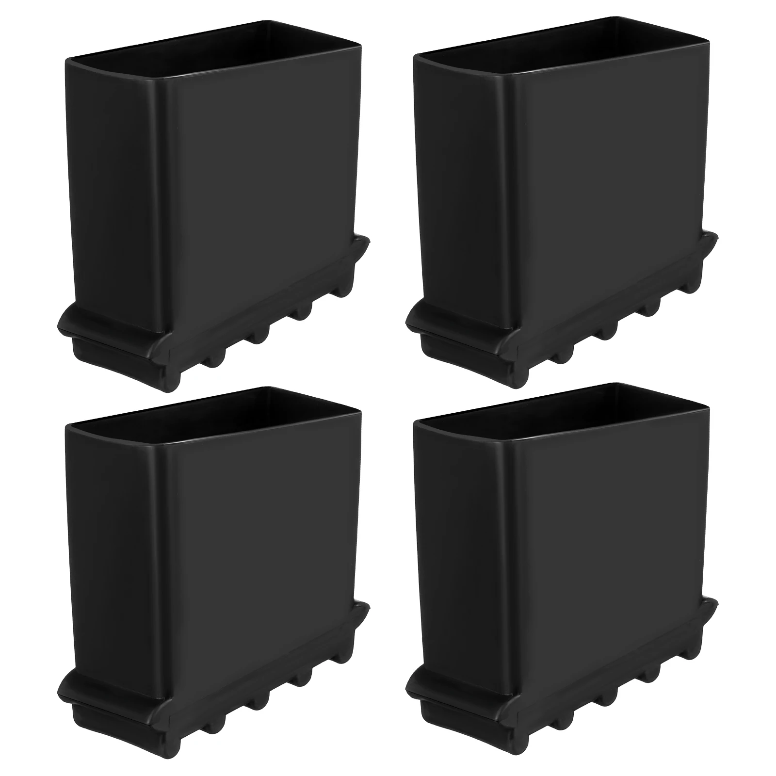 4pcs Rubber Ladder Feet Covers Step Ladder Rest Mats Non-Skid Feet Covers Folding Ladder Accessory Versatile Ladder Leg Cover image 2