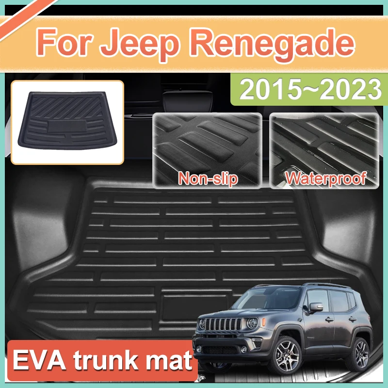 

For Jeep Renegade 2015 Accessories 2016-2023 Car Trunk Floor Mat Waterproof Protect Trunk Liner Anti-Slip Cargo Pad EVA Material