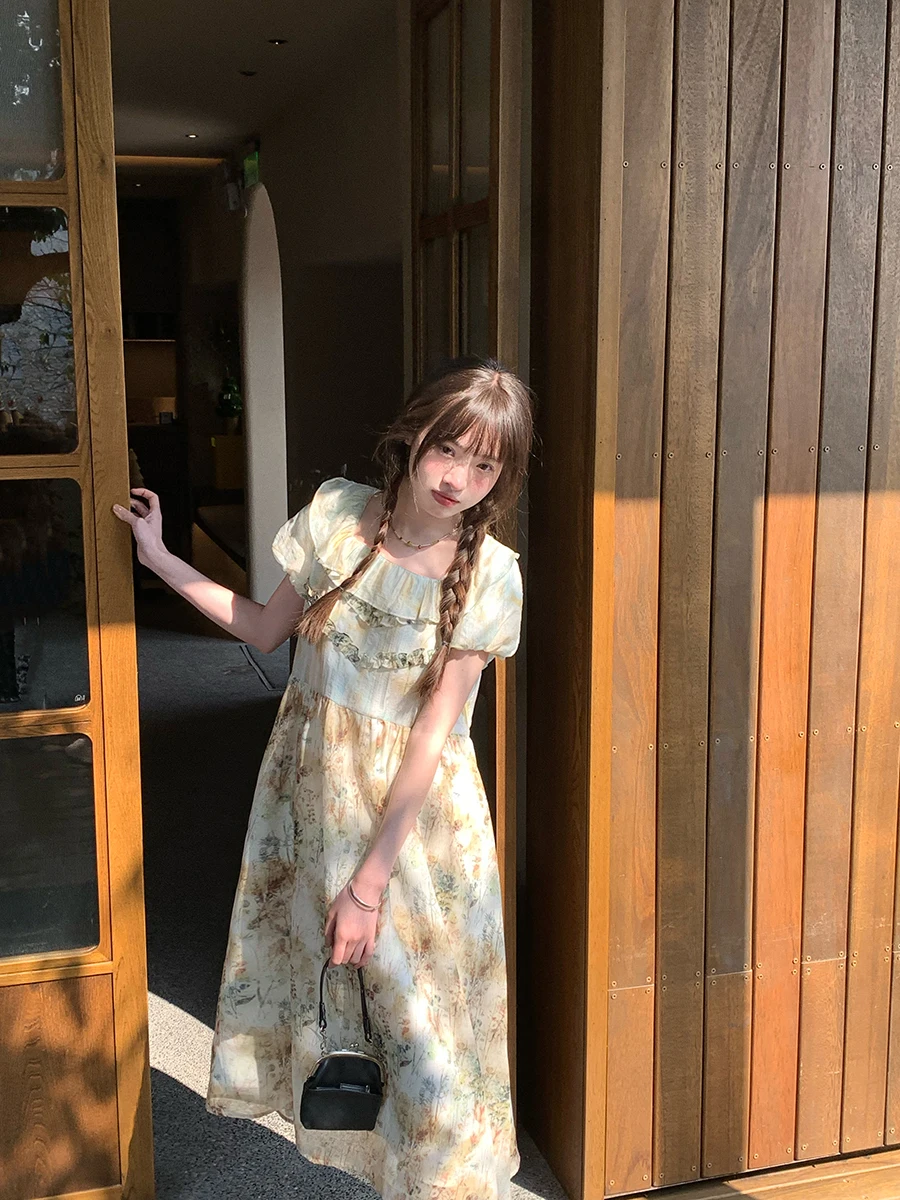 

Свободная женская повседневная летняя блузка с цветочным принтом Dr Monet Garden, новинка