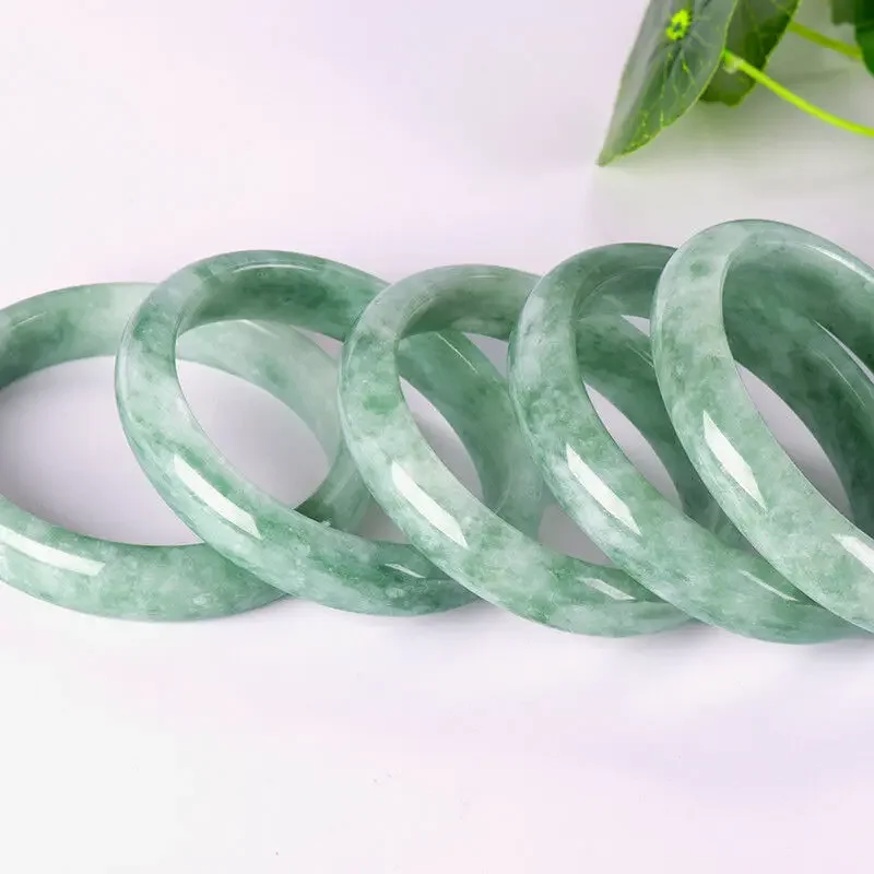 Chinese Green jade Bracelet 52-64mm Charm Jewellery Fashion Accessories Hand-Carved Man woman Luck Amulet Gifts