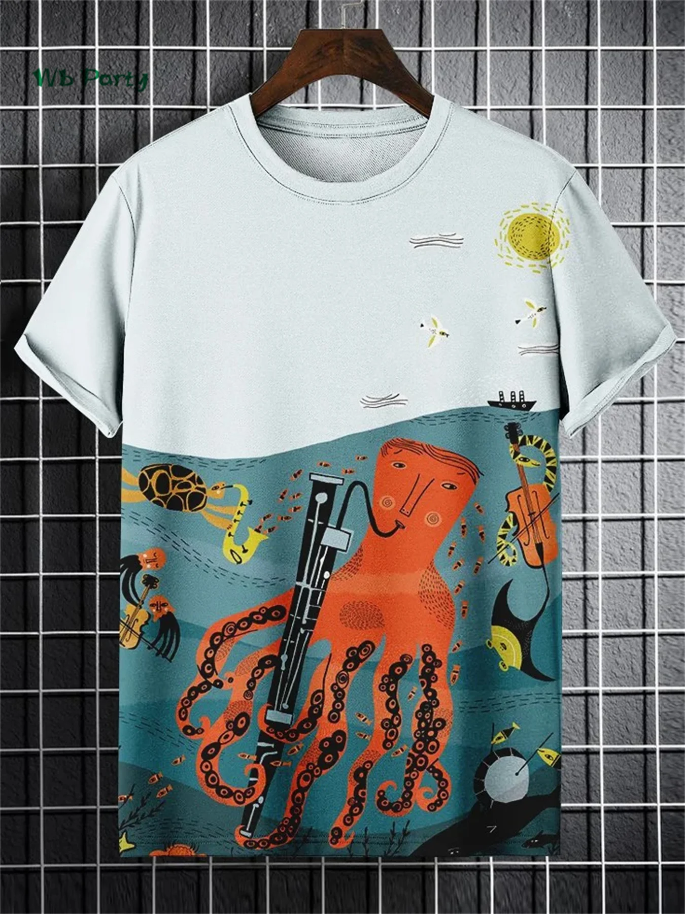 القط طباعة تي شيرت رجالي ثلاثية الأبعاد مضحك الحيوان نمط تي شيرتات قصيرة الاكمام المتضخم Y2k قمة الصيف الرجال اليومية الشارع ملابس كاجوال #6