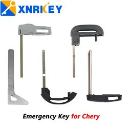 XNRKEY-Hoja inteligente sin cortar para Chery Tiggo 8 Plus, Tiggo 7, Tiggo 8 Plus, 6Pro, Arrizo 5, 6, 7, inserto de emergencia, llave en blanco