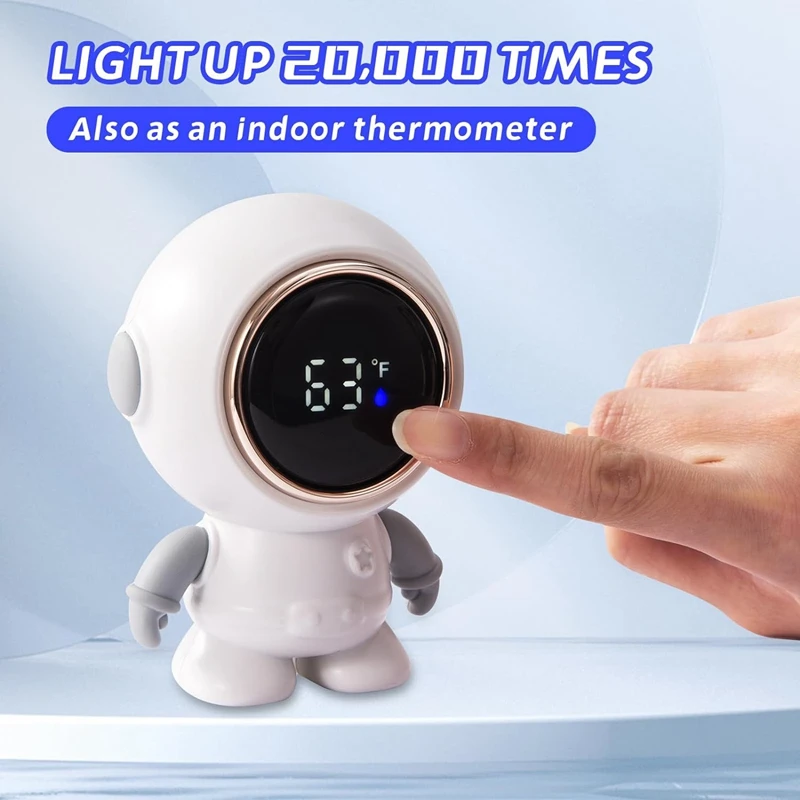 Bath Thermometer, 2 In 1 Infant Bathtub Thermometer With Touch LED Display, Digital Water Thermometer With Temperature, Durable