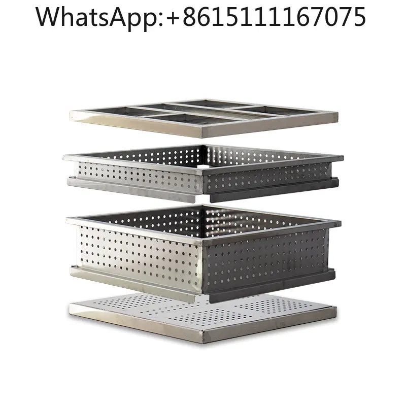 Stainless Steel Tofu Making Mold Box With Frame Press Plate And Cover Large Size Tofu Forming Tool