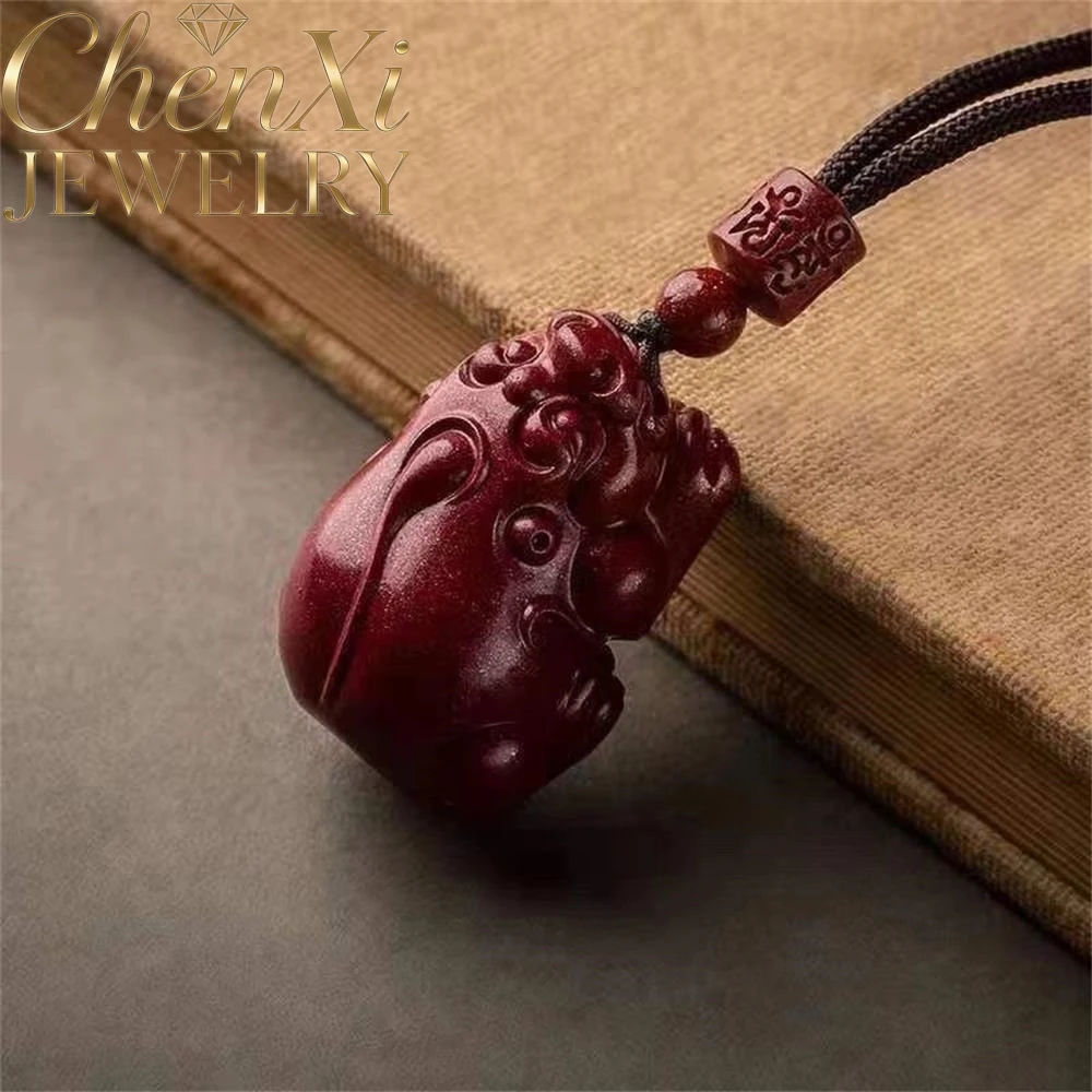 

High-End Cinnabar Three-Dimensional Kirin Pendant Luxury Quality Fashion Jewelry Amulets And Mascots Exquisite Elegant Popular