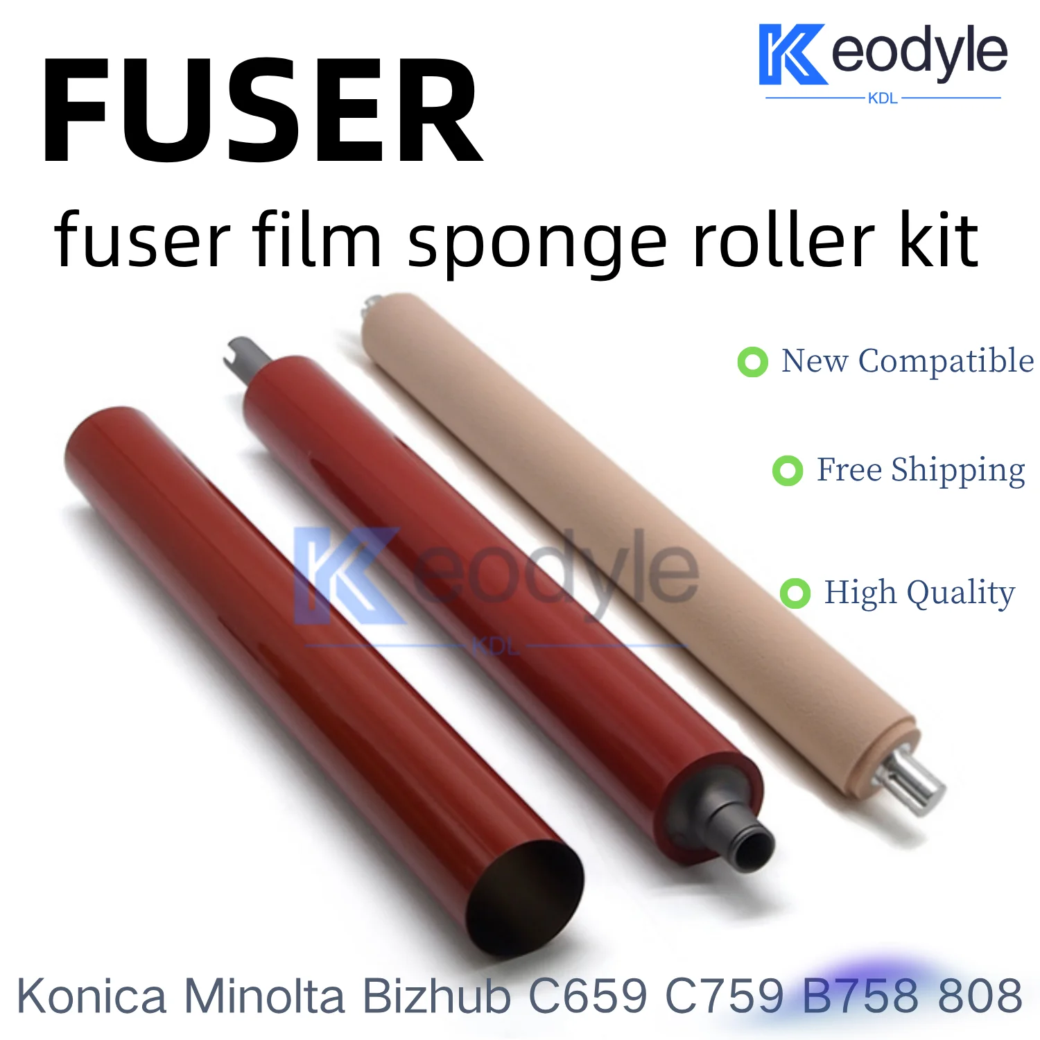 Fuser Film Lower Roller Fuser Belt Sponge Roller For Konica Minolta Bizhub C554e C654 C654e C754 C754e C659 C759 Copier Parts