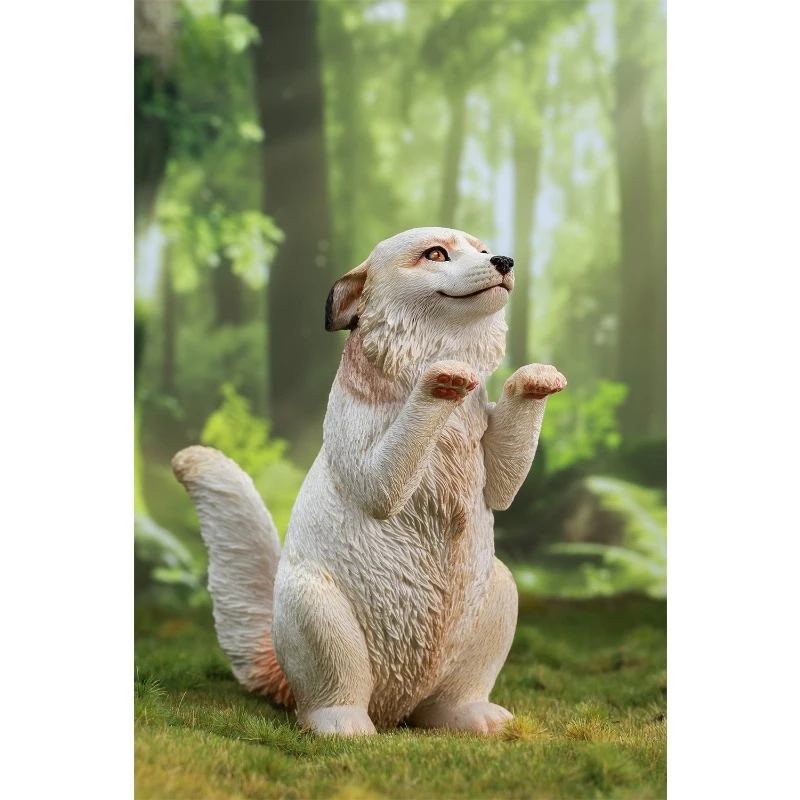 Vorverkauf: Niedliches flauschiges Fuchs-Simulationstiermodell im Maßstab 1:6 für 12-Zoll-Actionfiguren, Figur, Desktop-Ornament-Kollektion