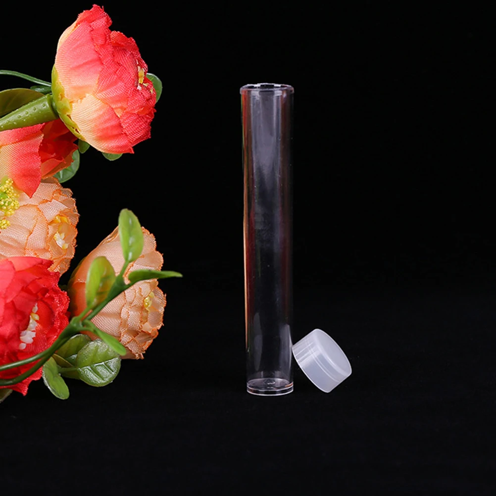

100 Pcs Gold Powder Bottling Bottle with Cap Cover Test Tube Sugar Bottles Capsule