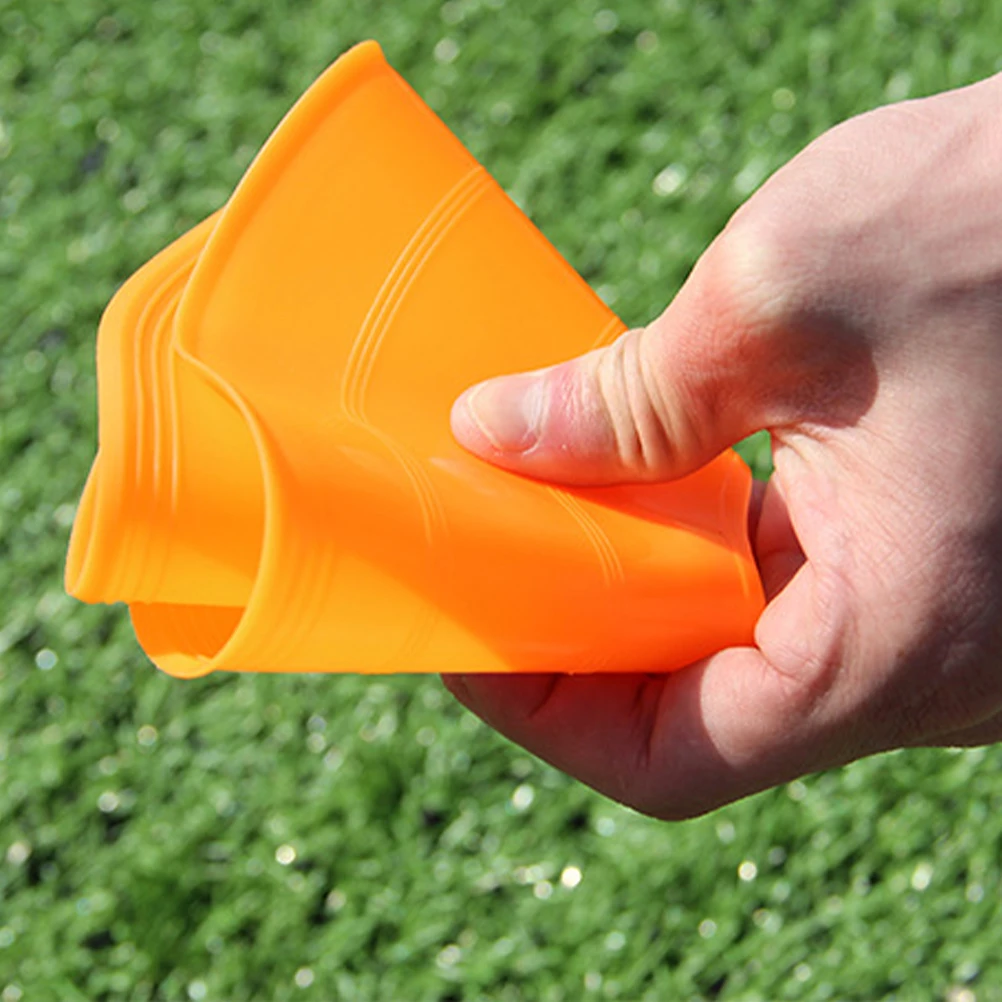 

1 set Soccer Training Cones Discs Yellow Red Blue Football Obstacle Equipment Cone St Rack Storage Team Sports