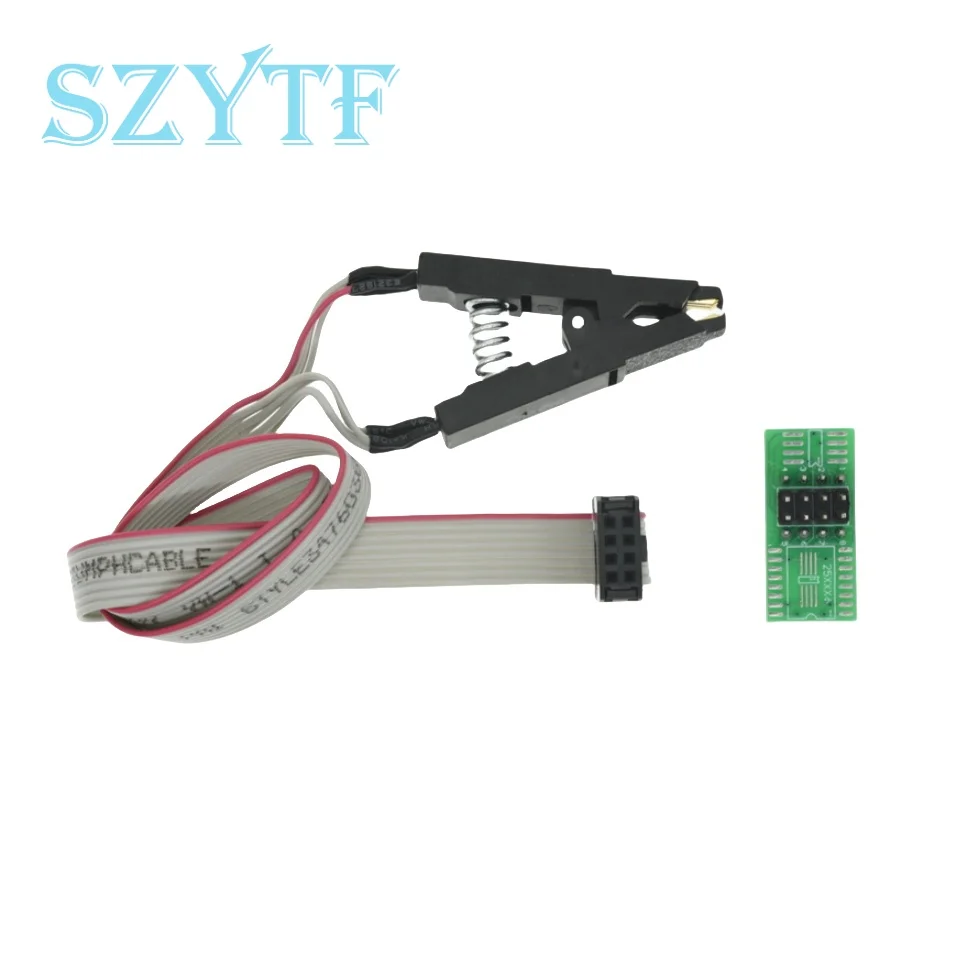 SOIC8 SOP8 Test Clip For EEPROM 93CXX/25CXX/24CXX in-circuit programming on USB Programmer TL866CS TL866A EZP2010