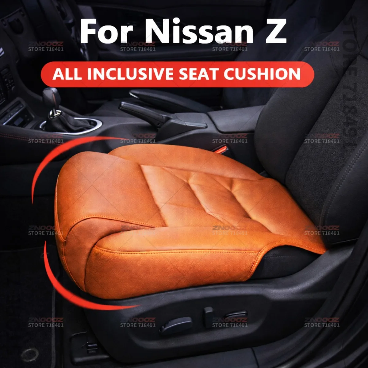 For Nissan Z Cross Car Seat Leg Support Extension Seat Cover Memory Foam Extender Cushion Interior Accessories