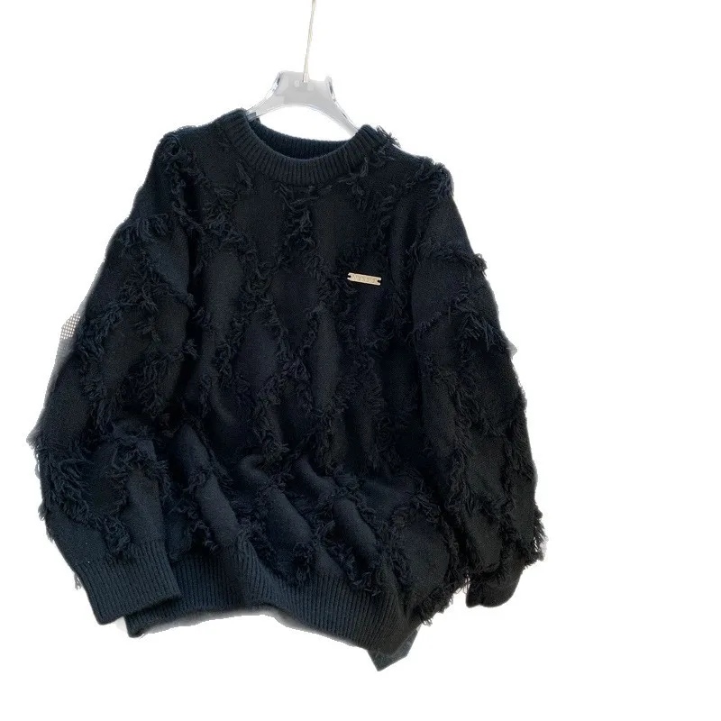 Ele Thiened شرابة لورز سترة هوديي الرجال Faion لباس غير رسمي ألياف البوليستر طويلة Sve جولة Ne الدفء