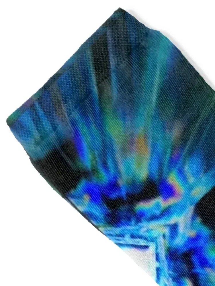 The slit-scan diamond tunnel Socks Crossfit New year's anime designer Luxury Woman Socks Men's