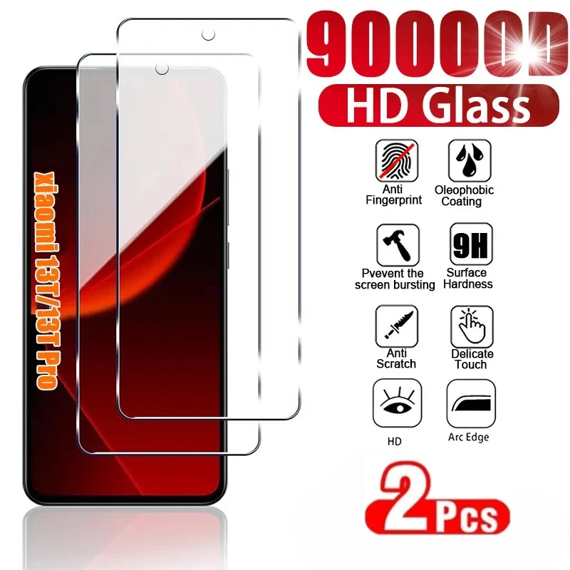 2pcs hd gehärtetes Glas für xiaomi 14 13t 12t 11t pro Displays chutz folie Schutz glas xiaomi 13 12 11 10 9 8 t i lite Film