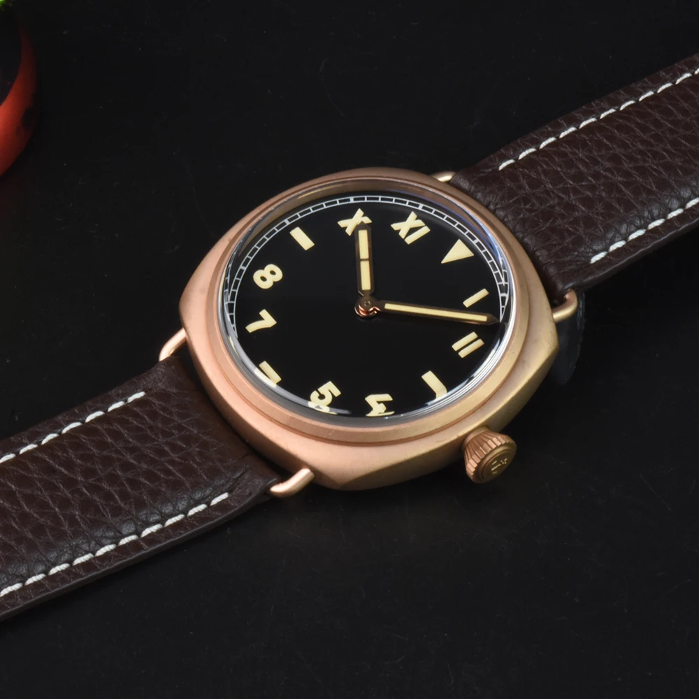 Hruodland 2025 Neue Männer Quarz Uhren Ronda 502 Bronze Wasserdicht 200 m Sapphire Kristall 2 Hände Einfache Design Reloj hombre