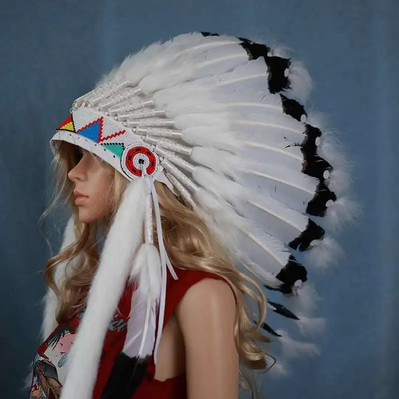 nuovo-copricapo-indiano-bianco-capo-cappello-accessorio-per-capelli-uomo-selvaggio-copricapo-di-piume-performance-fotografia-prop