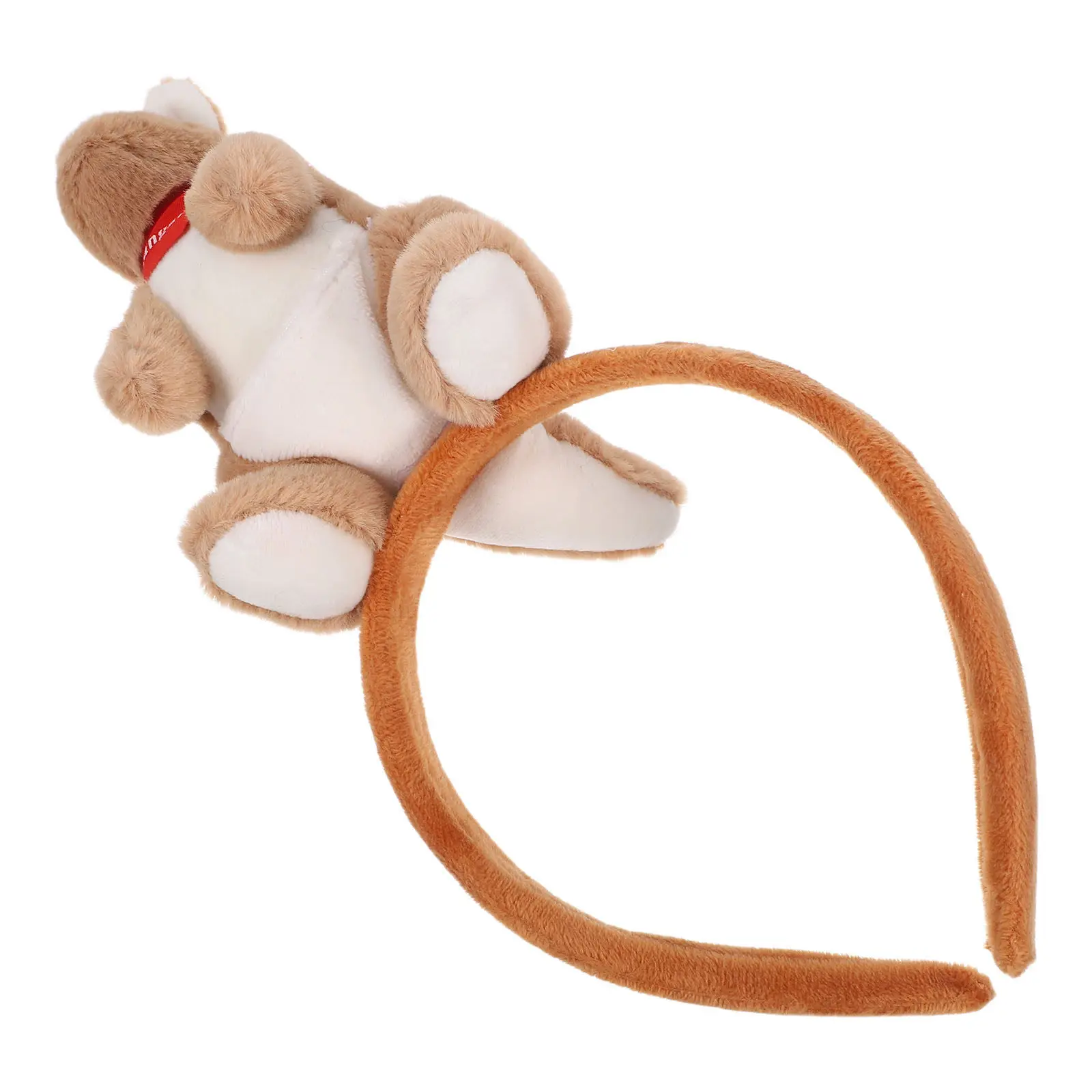 Tiara de Canguru Fofa, Acessórios de Halloween, Tiara de Animal de Pelúcia 3D, Acessórios para Fotos
