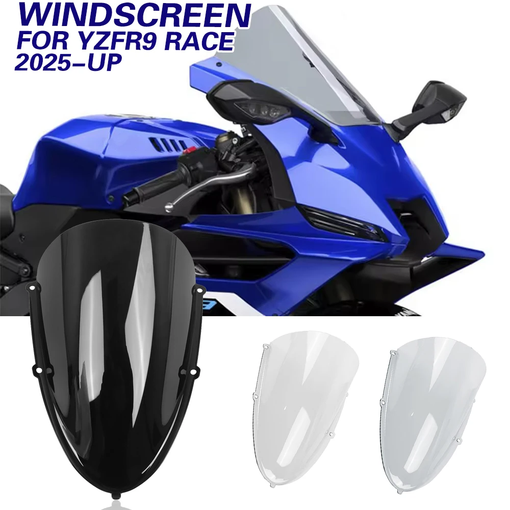 Touring Windshield Windscreen For Yamaha YZF-R9 YZF R9 Race 2025 Airflow Wind Deflector Visor Fairing Shield Bracket Kits