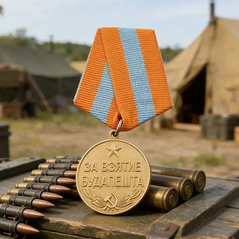 Soviet Medal For the Capture of Budapest Badge USSR Military Award CCCP Russian Replica Collection Souvenir Gift