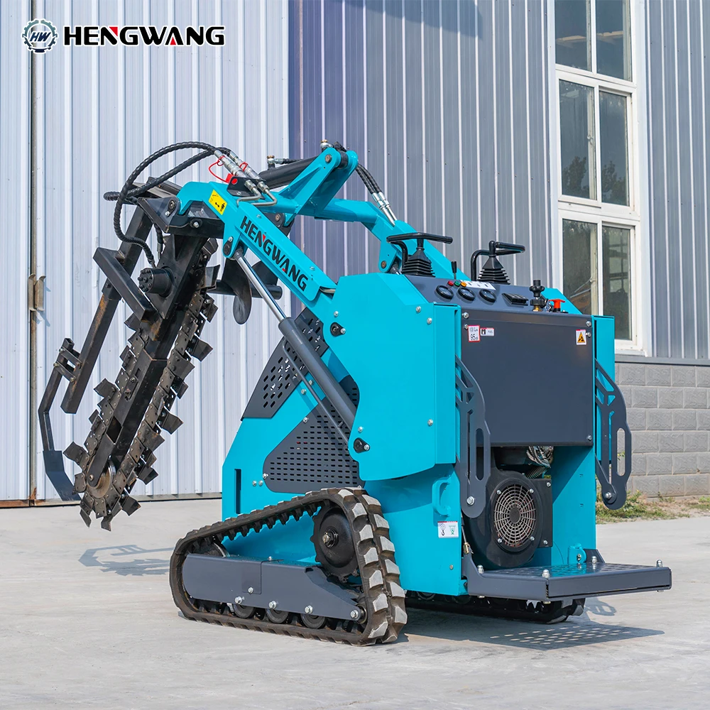 Kleine Skid-Stuur Mini Crawler Skid Stuurloader En Compacte Track Laders HW-T460 Aangepaste Hulpstukken Vervangbaar