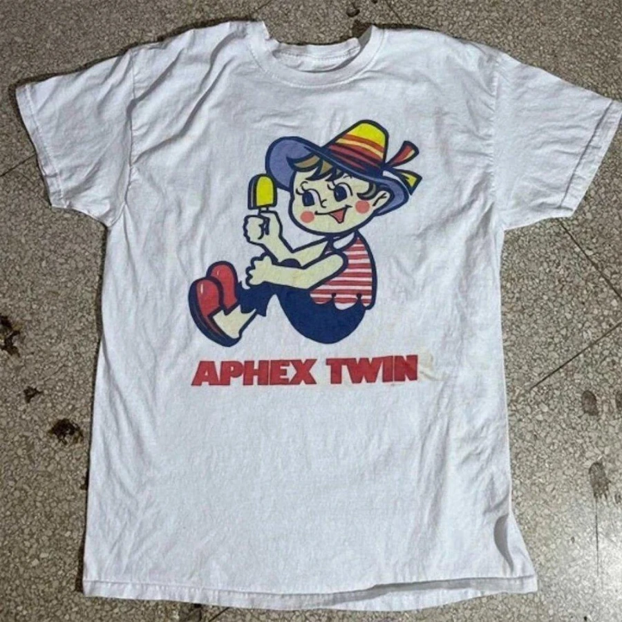 Aphex Twin Art Graphic Gift For Fans Unisex T-Shirt  Men Women 2026 Summer New Women's Vintage