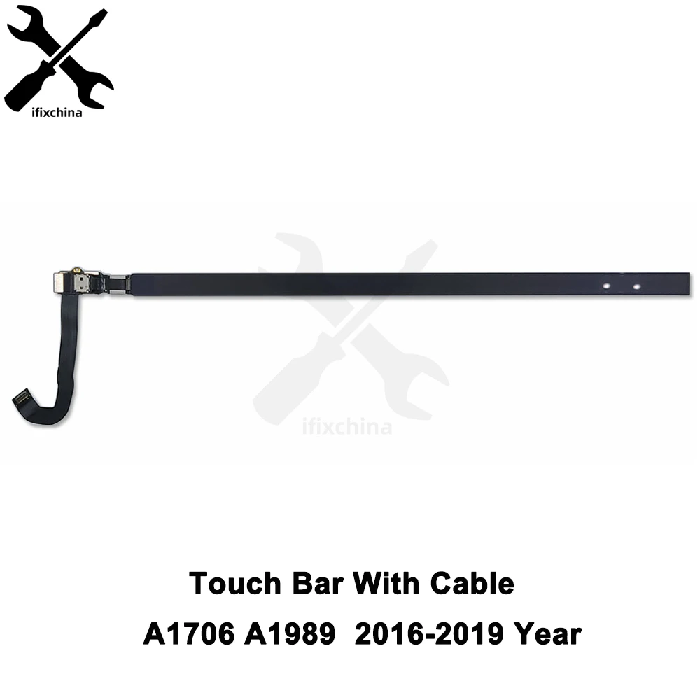 Touchbar original para macbook pro retina 13 polegadas a1706, com cabo 821-00681-04, 2016, 2017, 2018