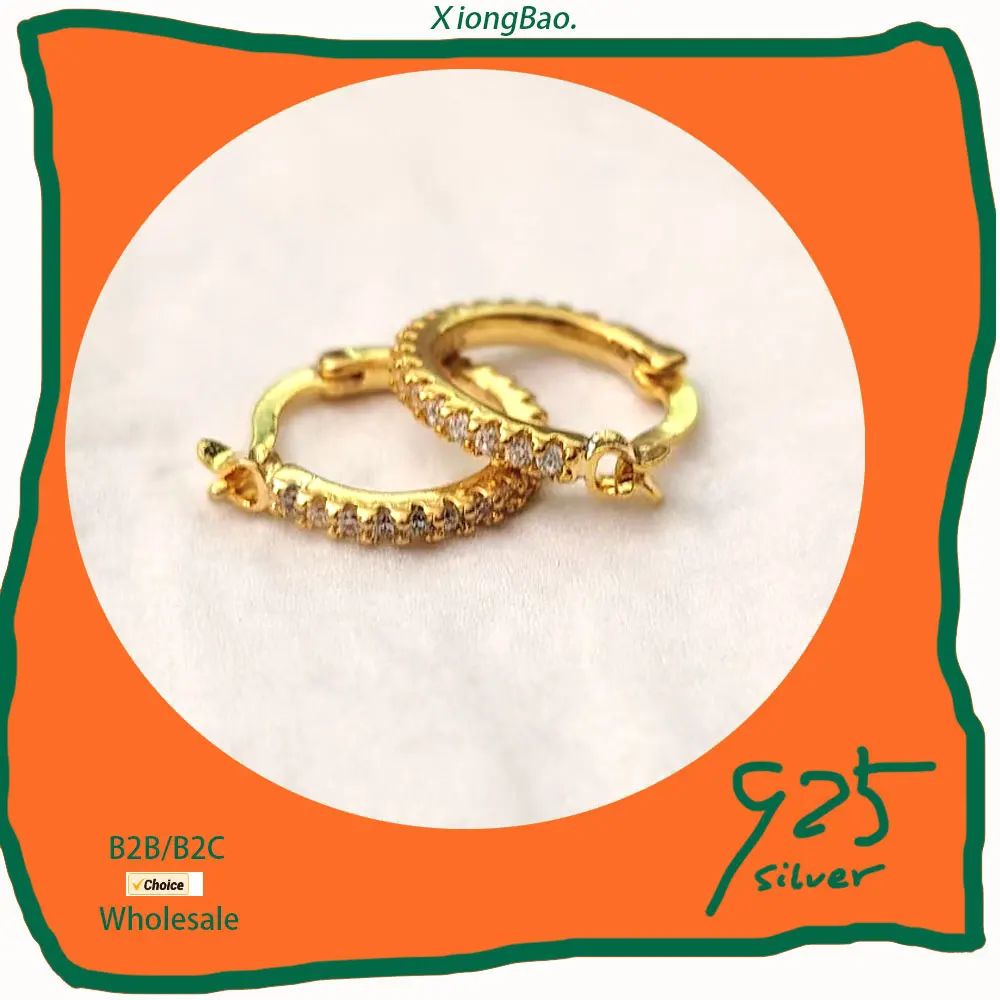 

Stamp 925 Sterling Silver Created Gemstone Fine Jewelry New Party Fashion Hoop Earrings For Women Wholesale 2026