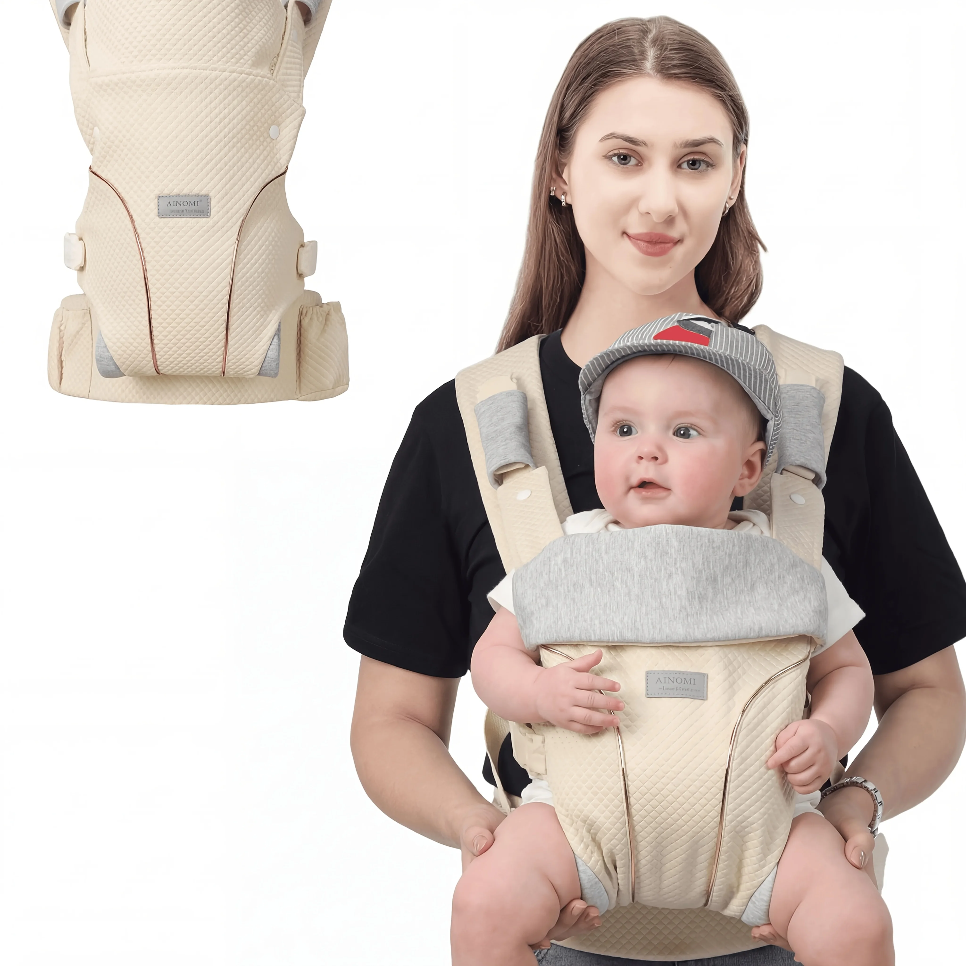 

ergobaby spring multifunctional baby travel sling with storage pocket, good-looking baby-carrying tool, super load-bearing, new