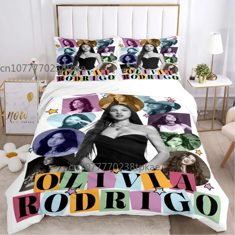 Olivia-RodrigoSOUR Music Poster Duvet Cover  Sets Printed Bedding Set Double Queen King Size 2/3pcs,Bettbezug